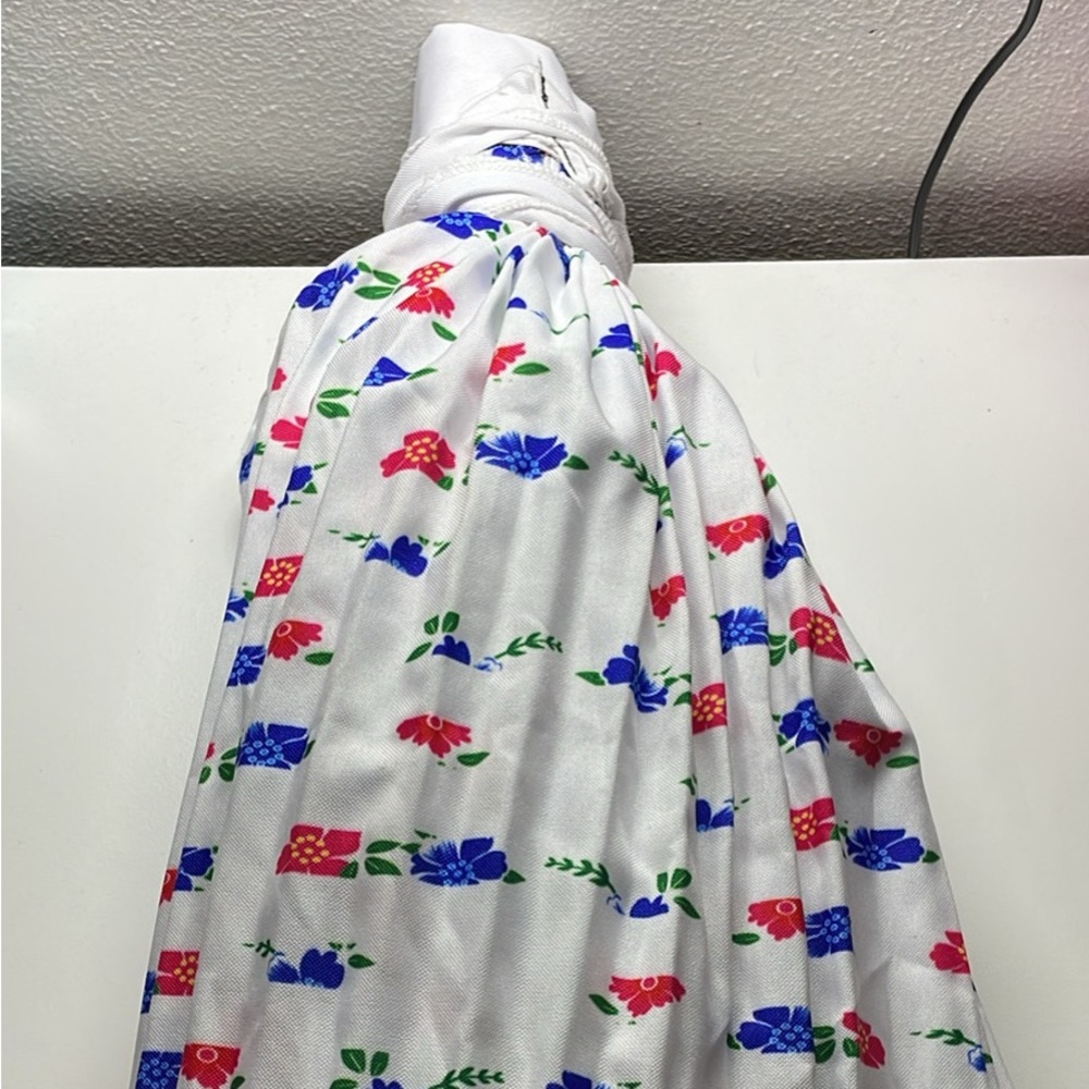 Hmong Colorful White Skirt